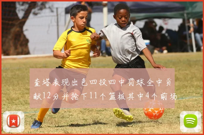 奎塔表现出色四投四中罚球全中贡献12分并抢下11个篮板其中4个前场板